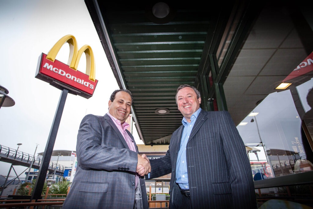 Paul and Ismet at McDonalds Newhaven