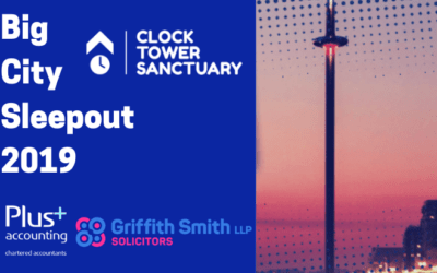 Big City Sleepout for the Clock Tower Sanctuary!