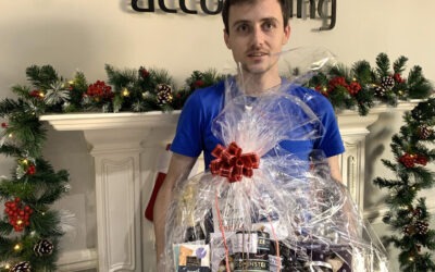 Patrick wins our 2023 Christmas Hamper Raffle in aid of RMHC!