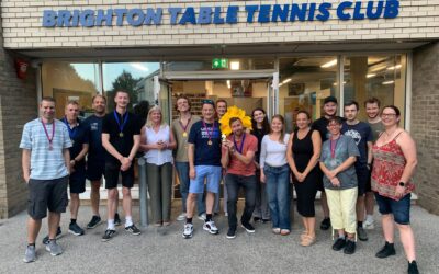 Jake is the Last One Standing at Brighton Table Tennis Club!